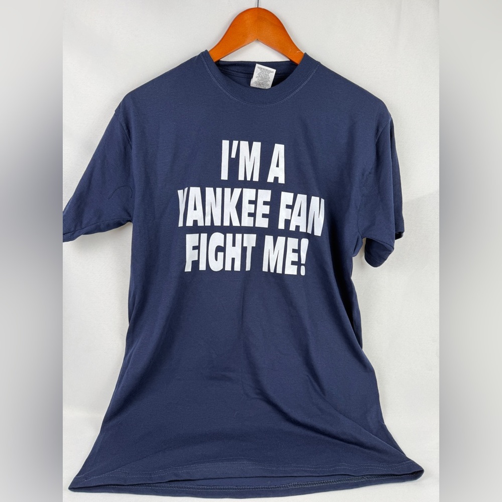 Jerzees Dark Blue Yankee Fan Tee